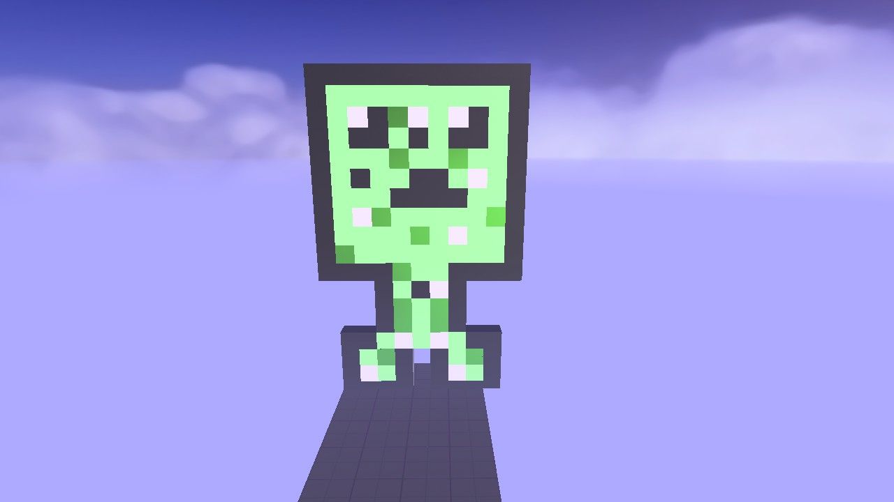 baby creeper pixel art