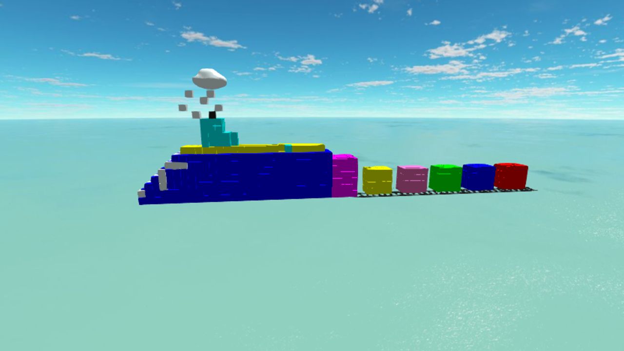 The Flying Train 🚂🚃🚃🚃🚃