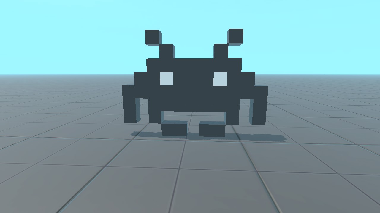 Space Invader Logo Pixel Art