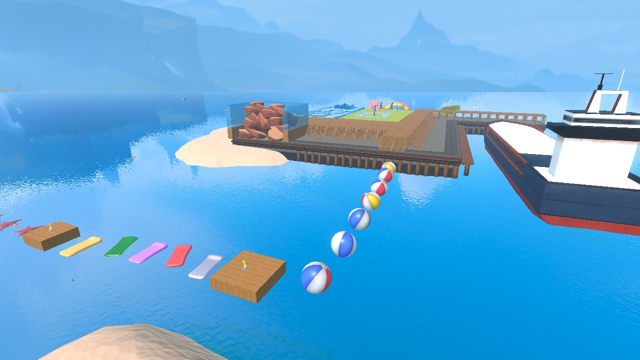 Beach obby and hangout