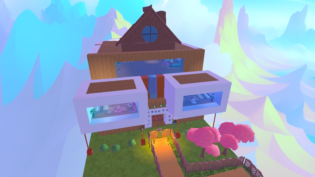 Wooden white Mansion! - MH24