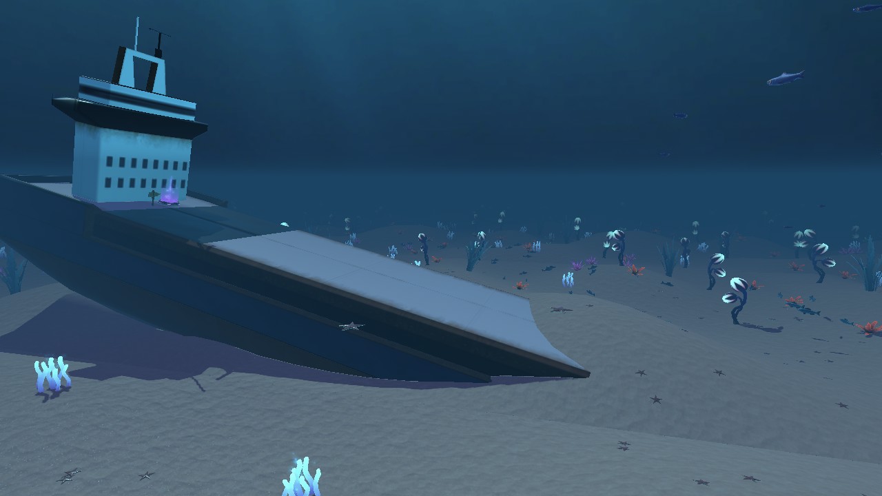 Titanic Crash Underwater