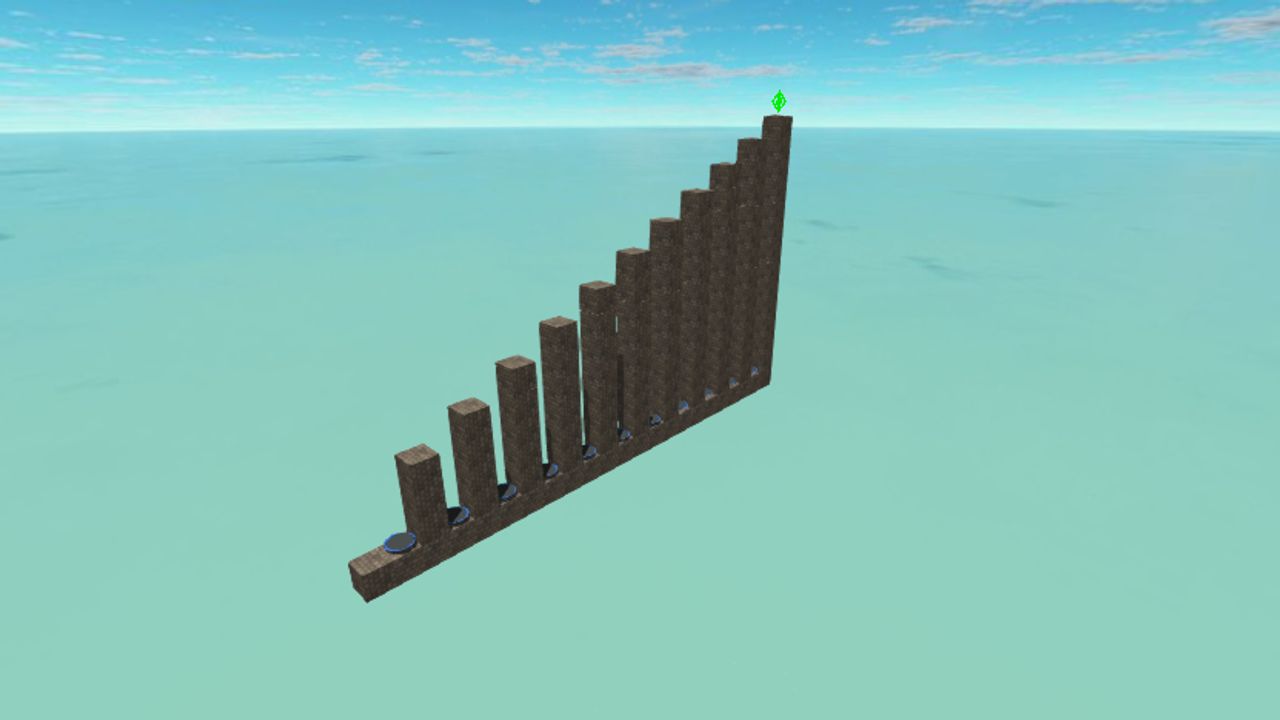 Trampoline jump fun.1 HiberWorld Play, Create and Share in the