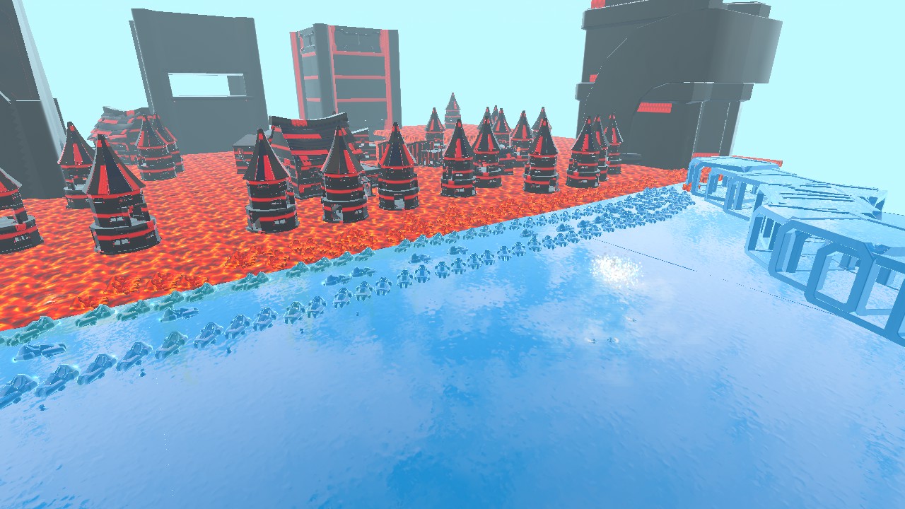 Blue vs red - HiberWorld: Play, Create, Share.