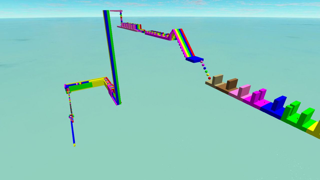 Rainbow obstacle Course