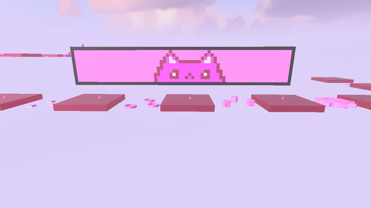 CAT SERIES : Pink cat Obby!