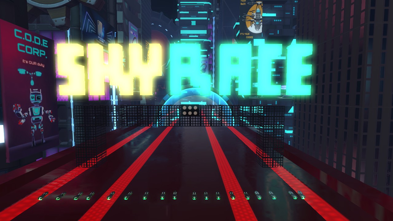 Sky Hoverboard City Race