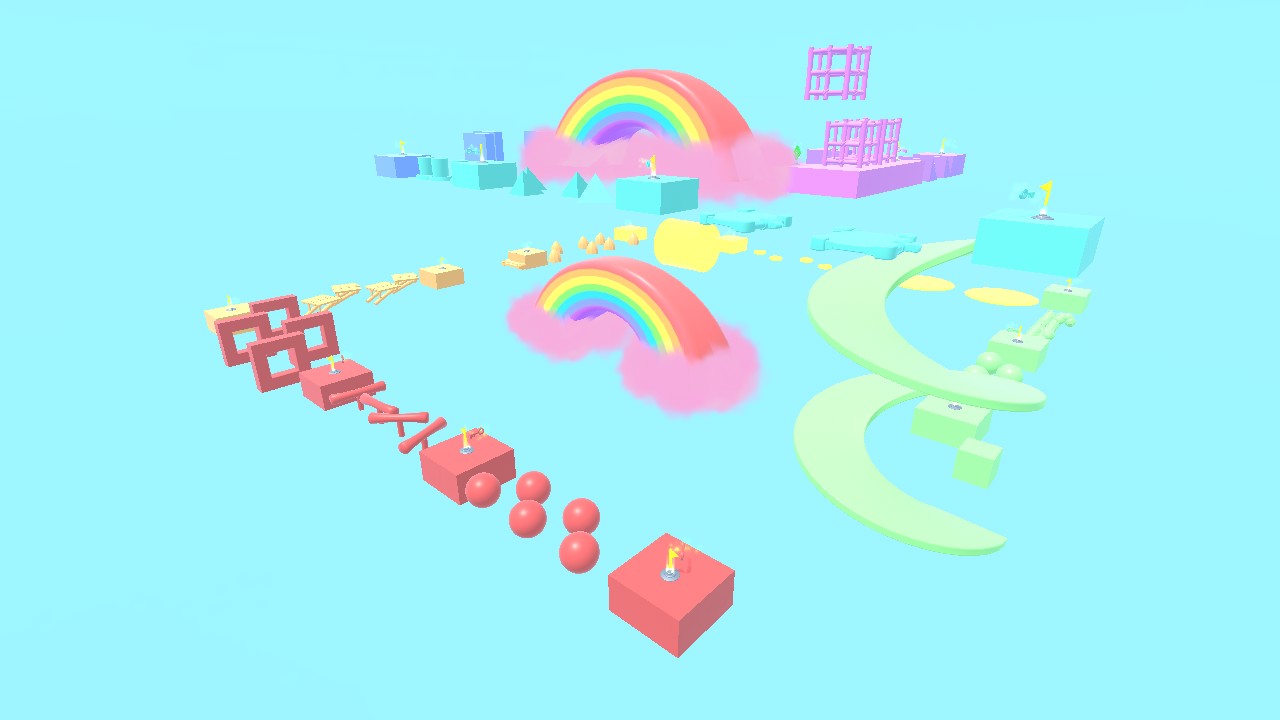 Easy Pastel Rainbow Obby