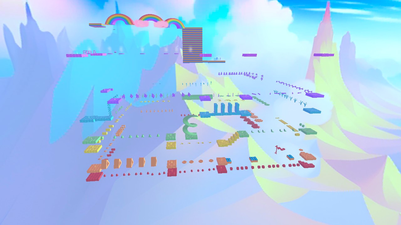 🌈 Mega Crazy Rainbow Obby 🌈 - HiberWorld: Play, Create, Share.