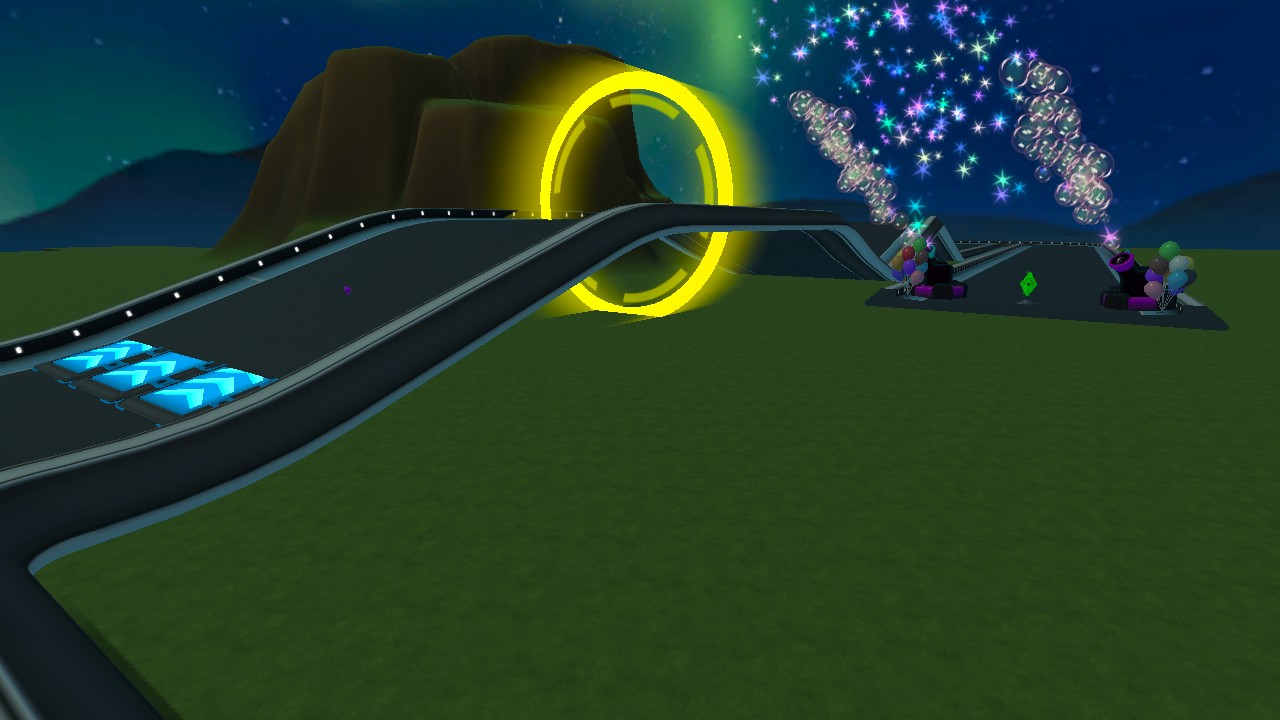 Midnight car racing! - HiberWorld: Play, Create, Share.