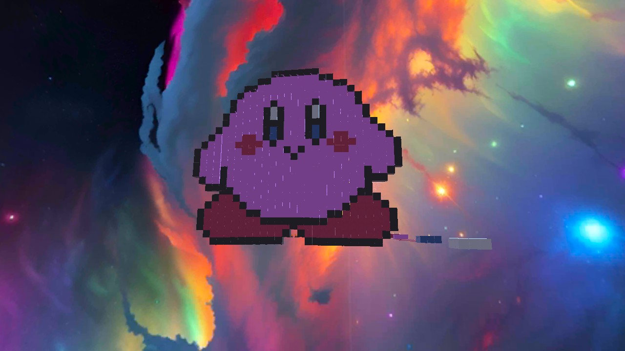 Kirby pixel art (part 2 coming up)