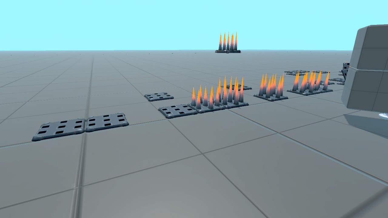 Warning watch out spikes includid