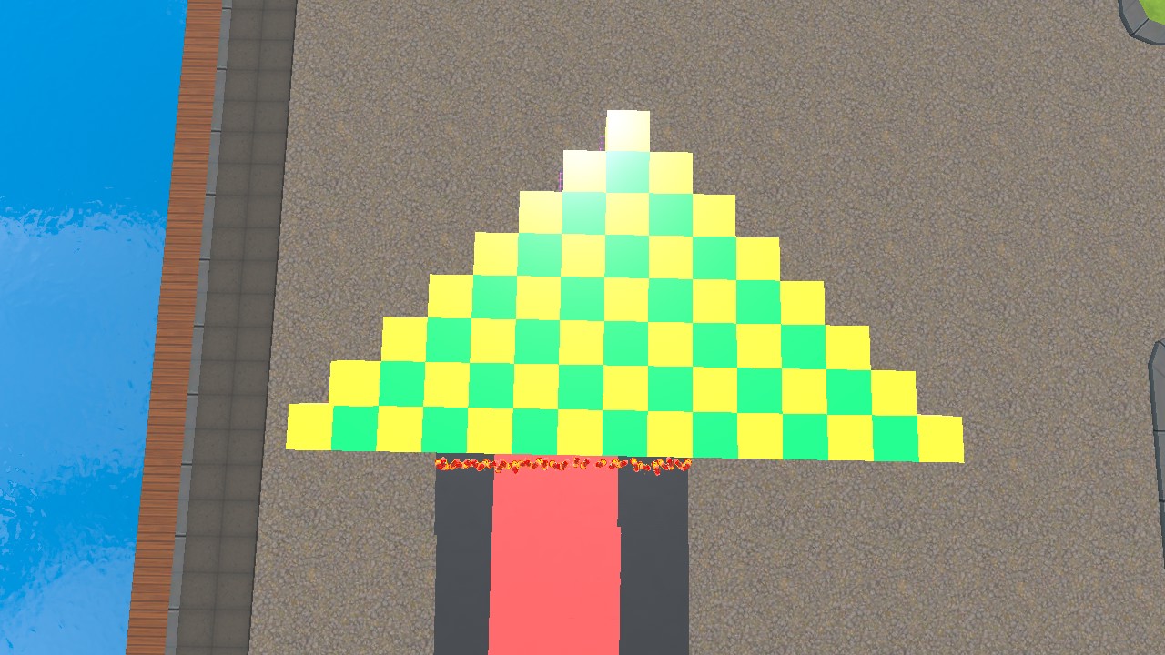 Yellow and green checker pattern