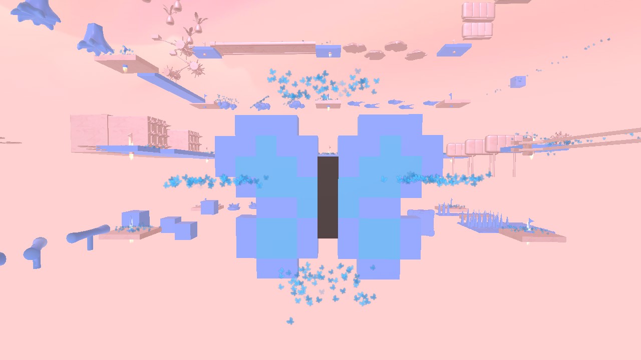 MEGA blue and pink butterfly obby 🦋🌸 ✨