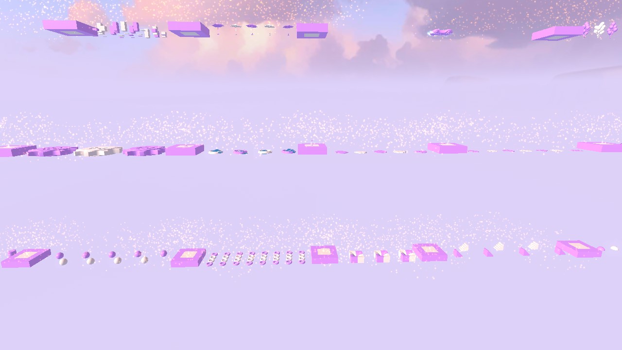 3 LEVEL Purple and White Obby