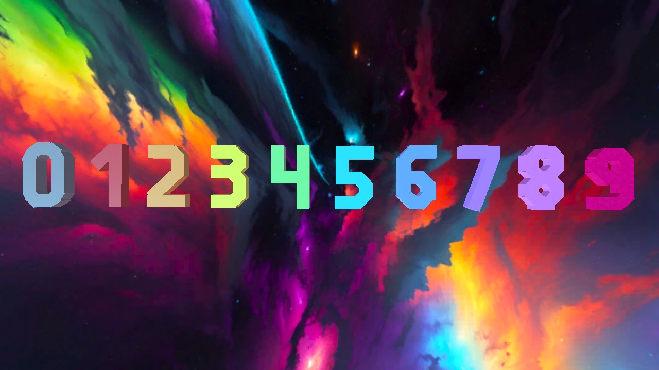 Numbers font
