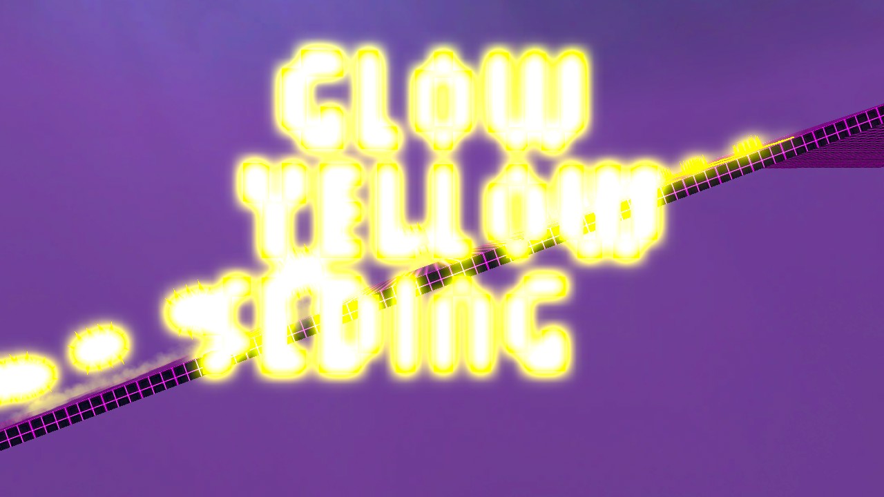 Glowing Yellow Slider Game