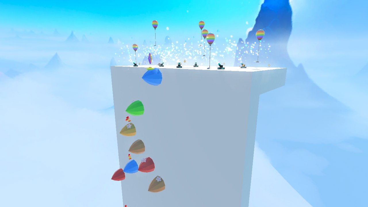 Pastel rock climbing (impossible)