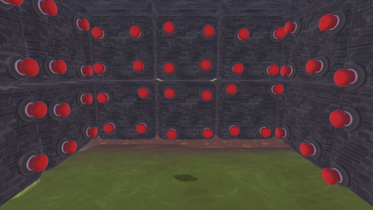 Red buttons - HiberWorld: Play, Create, Share.