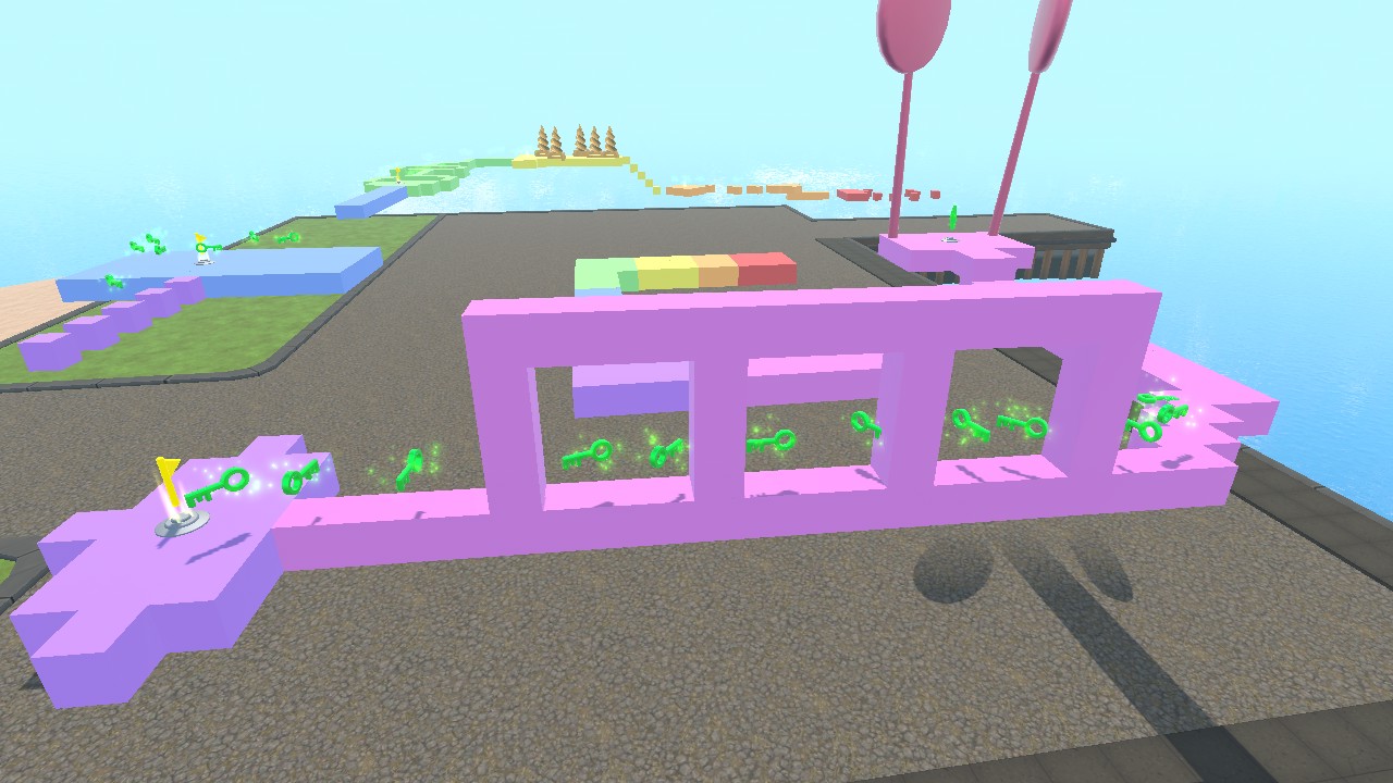 Colorful Parkour! Get all 80 keys and WIN!