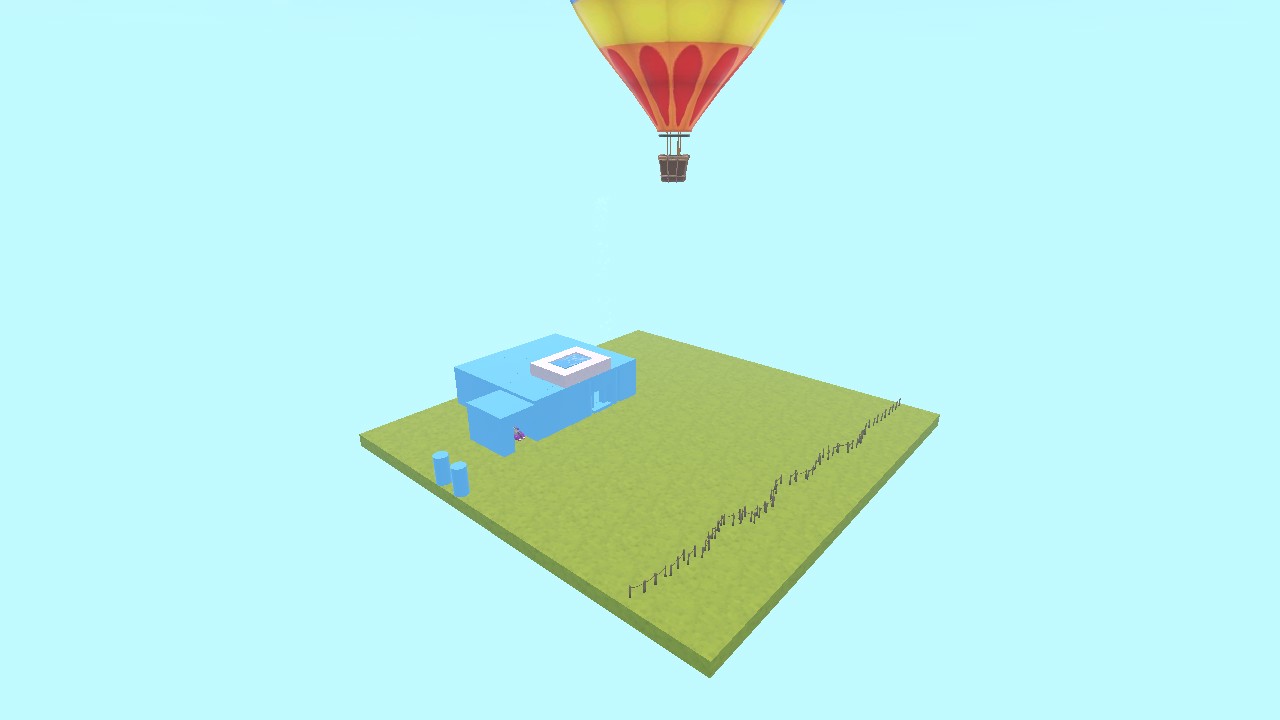 Blue house for my friends