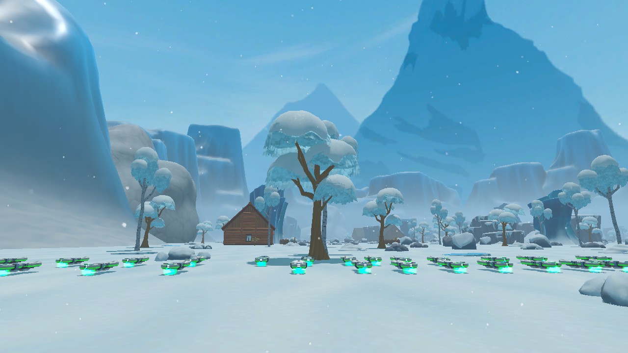 Snow Hoverboard Racing