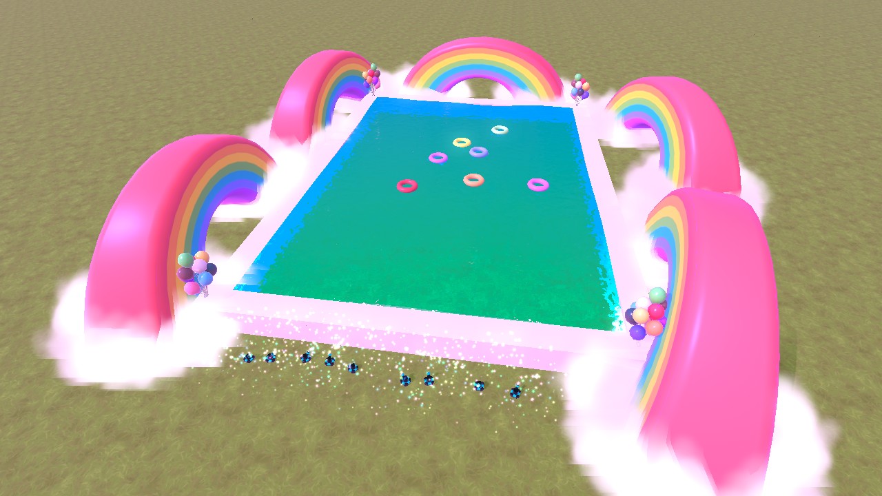 Pool hangout!🩵🩵🩵