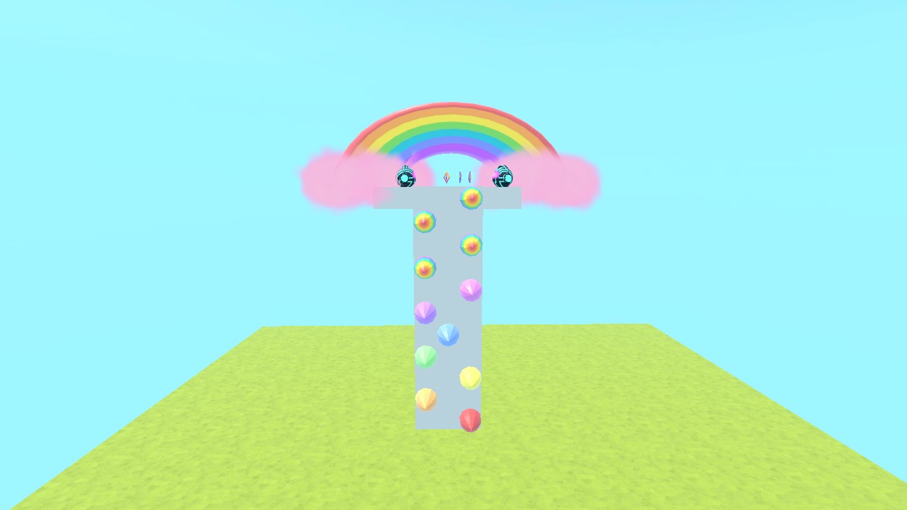 Rainbow rock climbing! 🌈