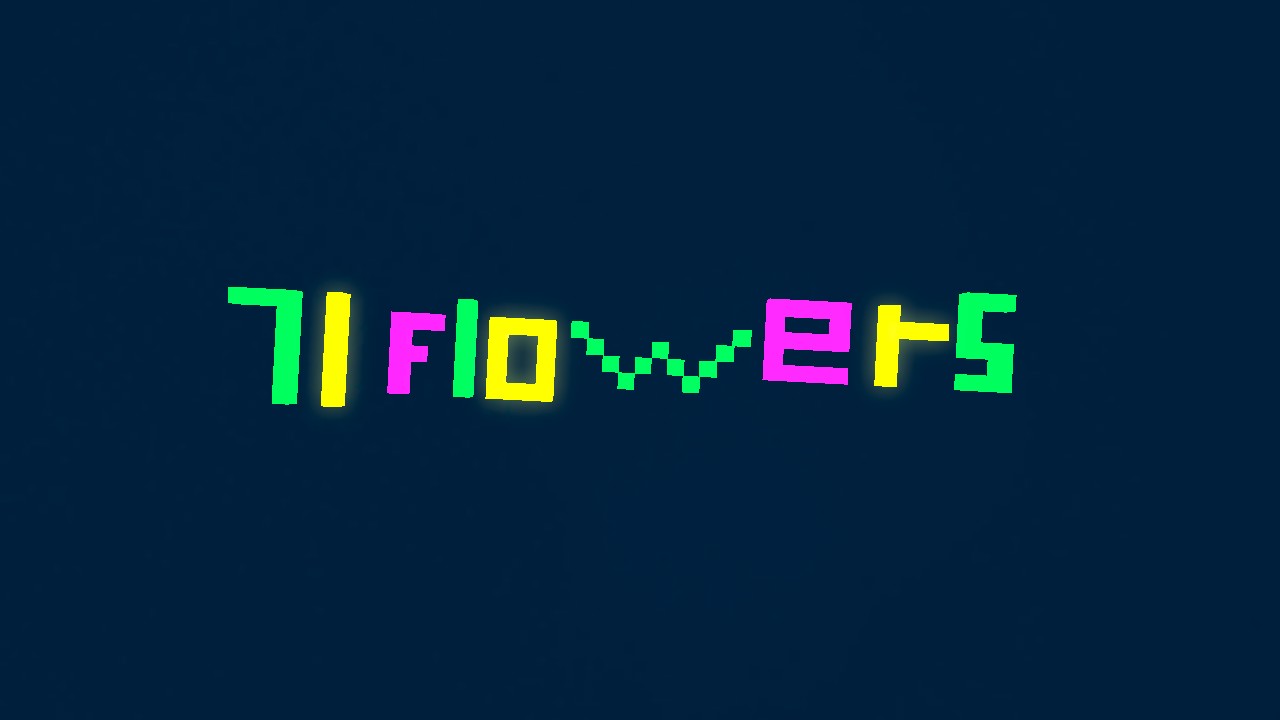 Glow a dark obby! ( 71 flowers )💛💚🩷