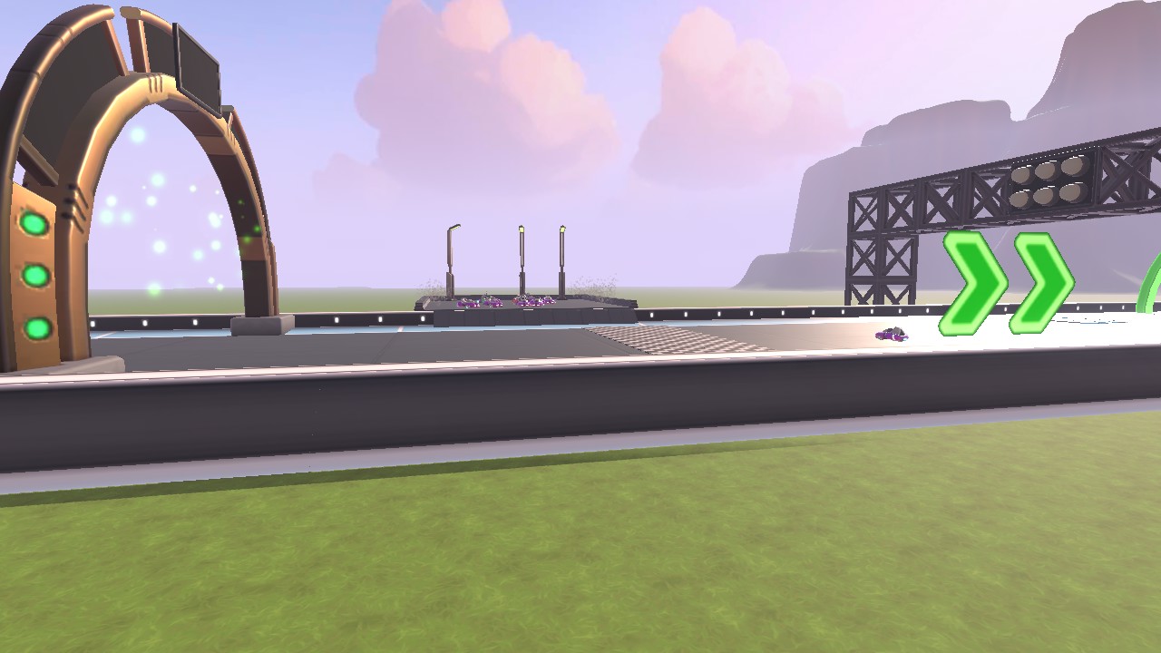 The racing track and the greatest fun