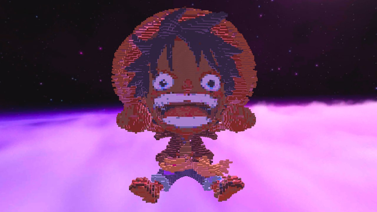 Fall down to Luffy’s sandal