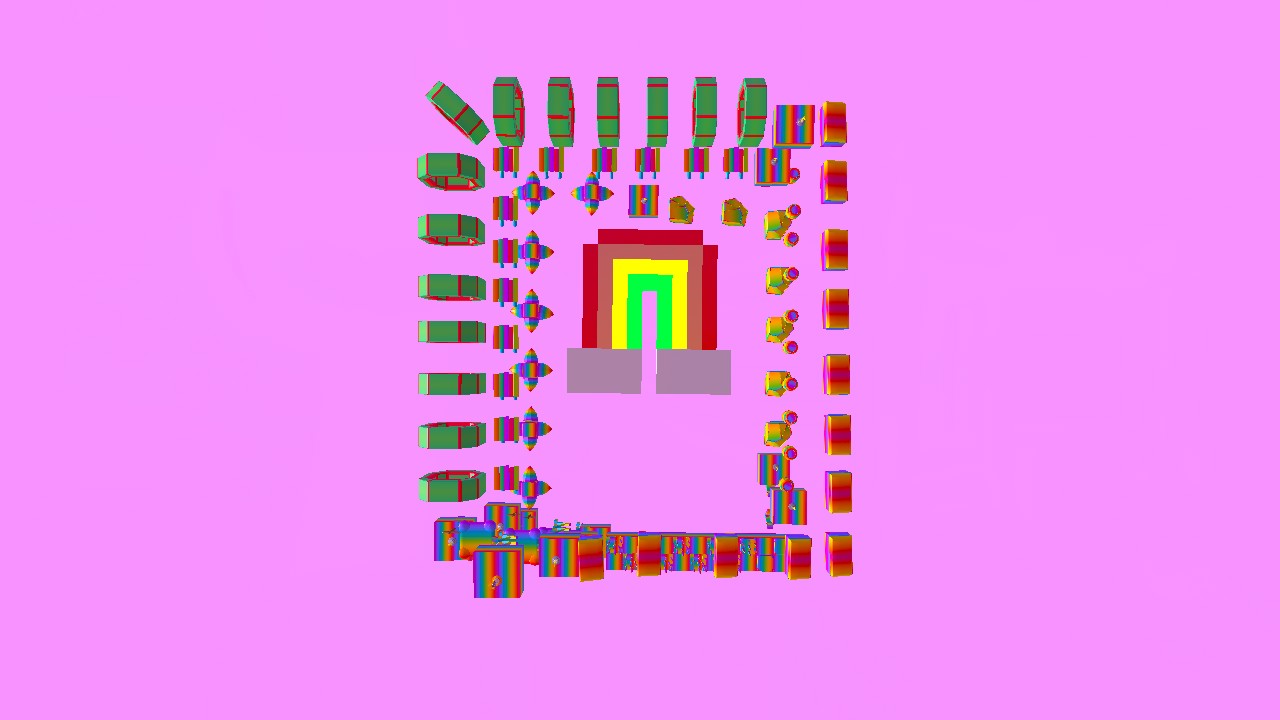 cute rainbow tower obby