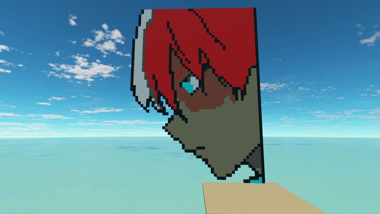 Pixel art shoto todoroki 