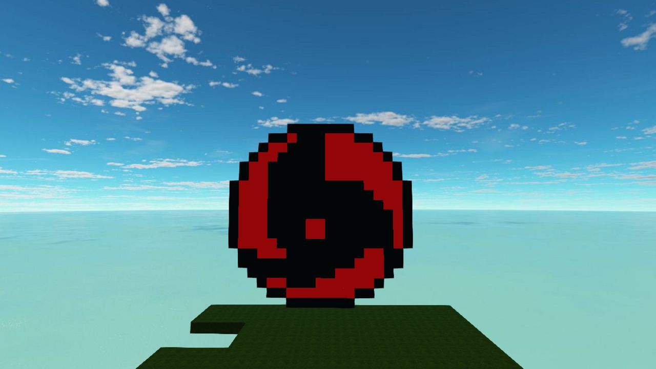 Pixel art itachi uchiha sharingan