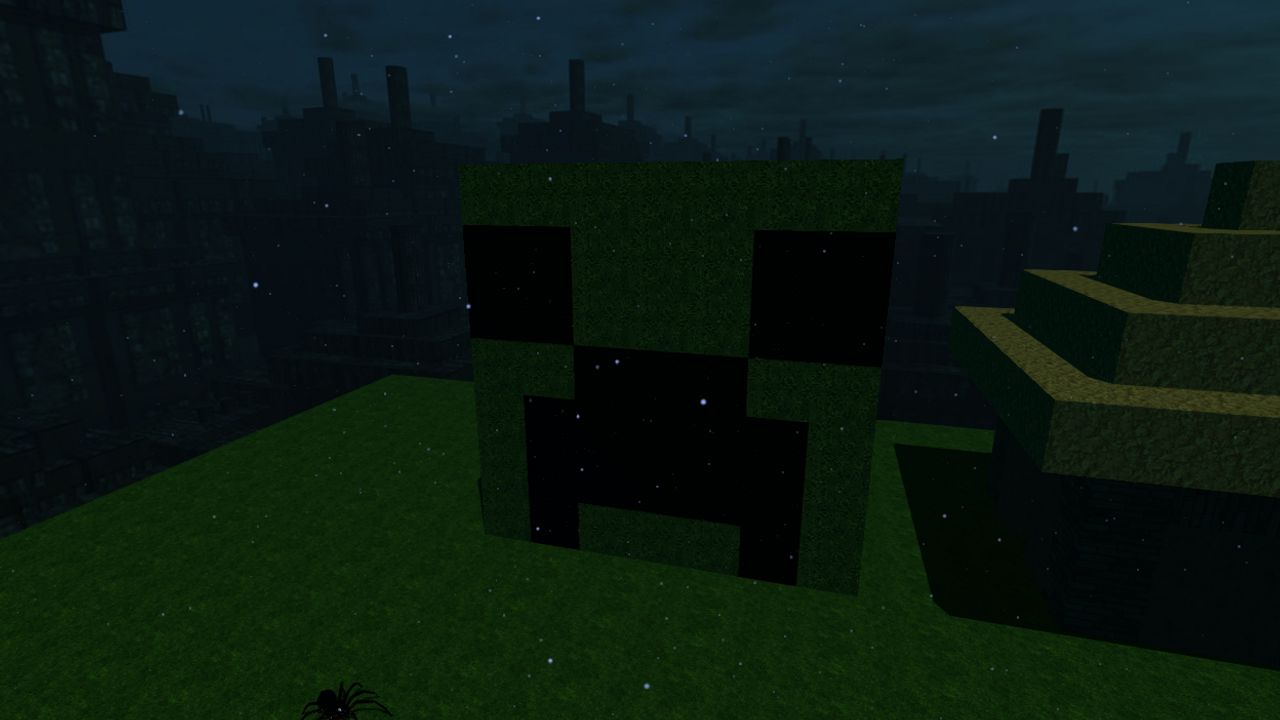 Minecraft at night - HiberWorld: Play, Create, Share.