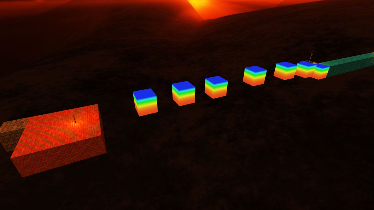 only  rainbow obby and some rain blocks