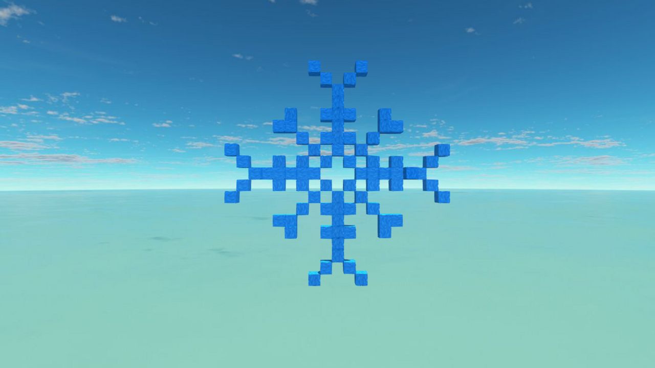 Snowflake pixel art