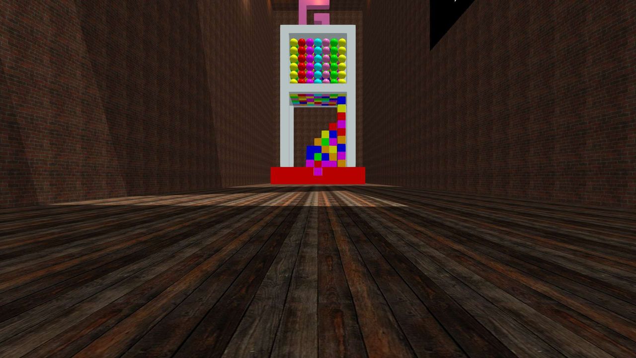 inside of a gumball machine