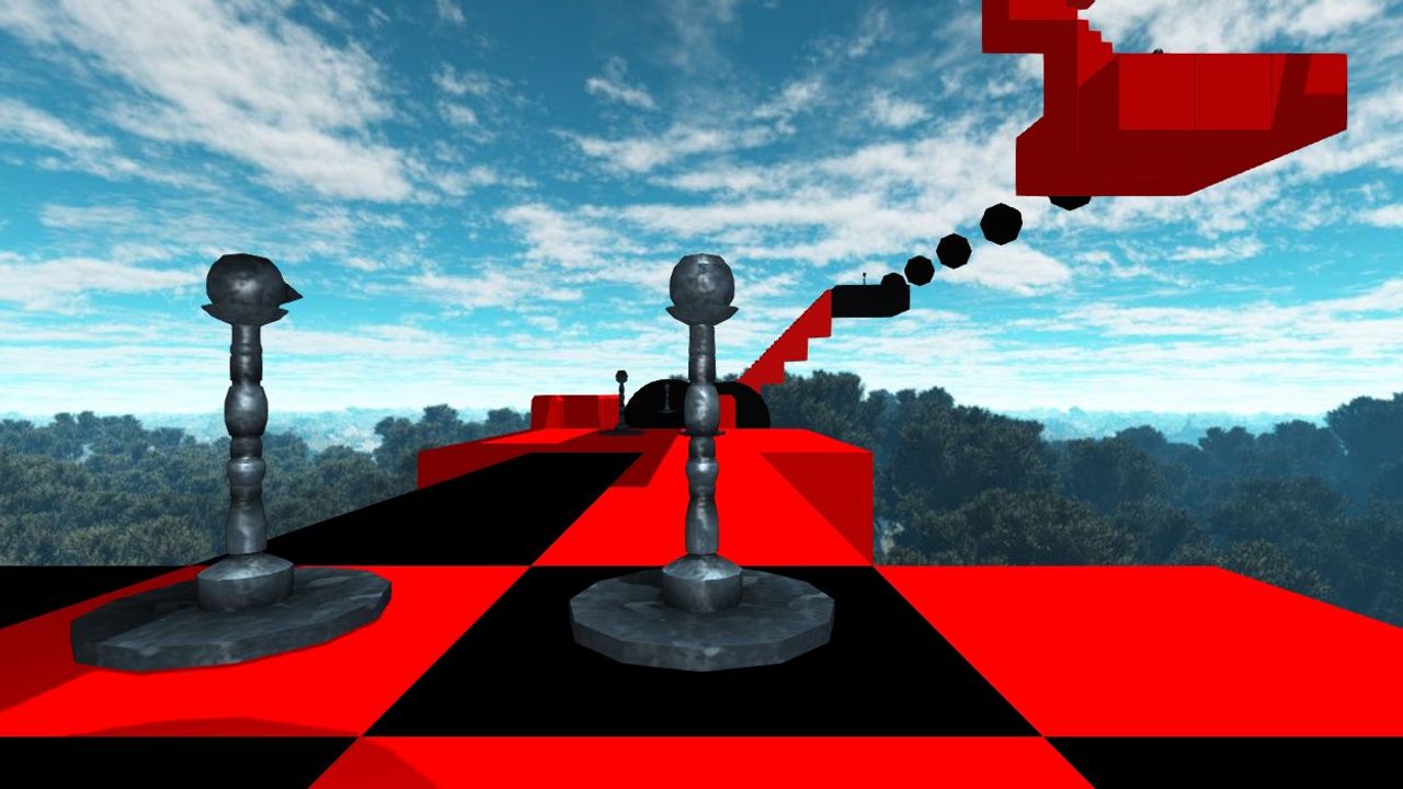 Red and black long obby