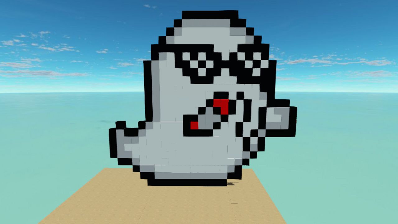 Cute Ghost Pixel Art 👻