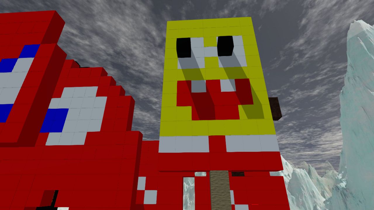 SpongeBob and Spider-Man Popsicles Pac-Man ghost