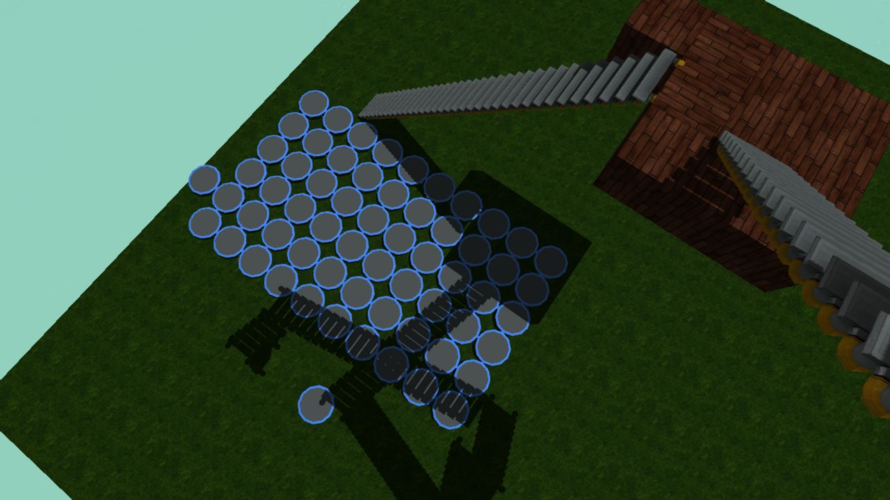  A trampoline to jump on a had  roof