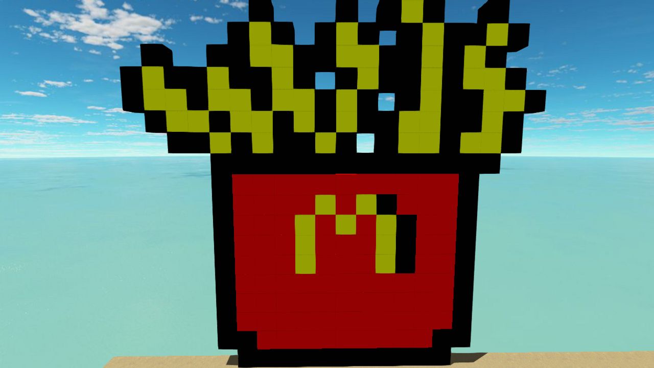 Pixel art - McDonald food