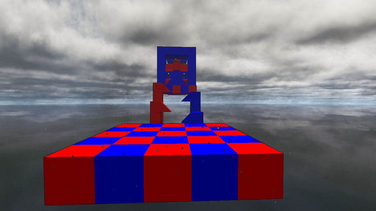 Red & blue game HiberWorld