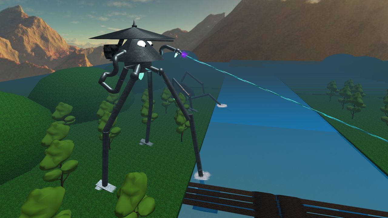 War of the Worlds scene from the book