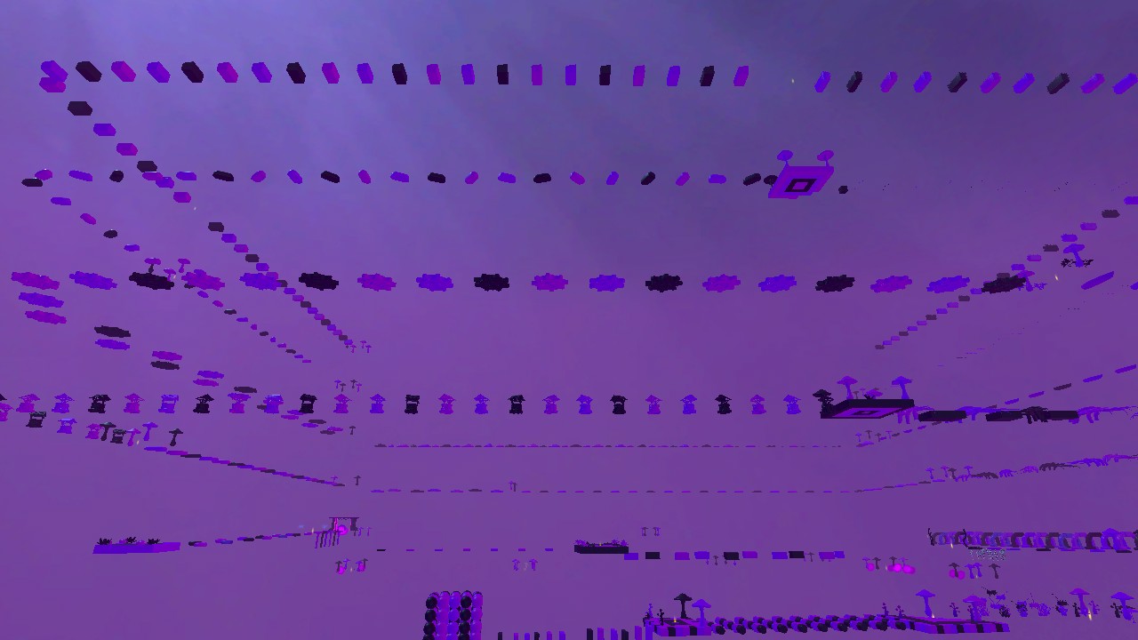 Very Long Black, Pastel Pink & Pastel Purple Obby