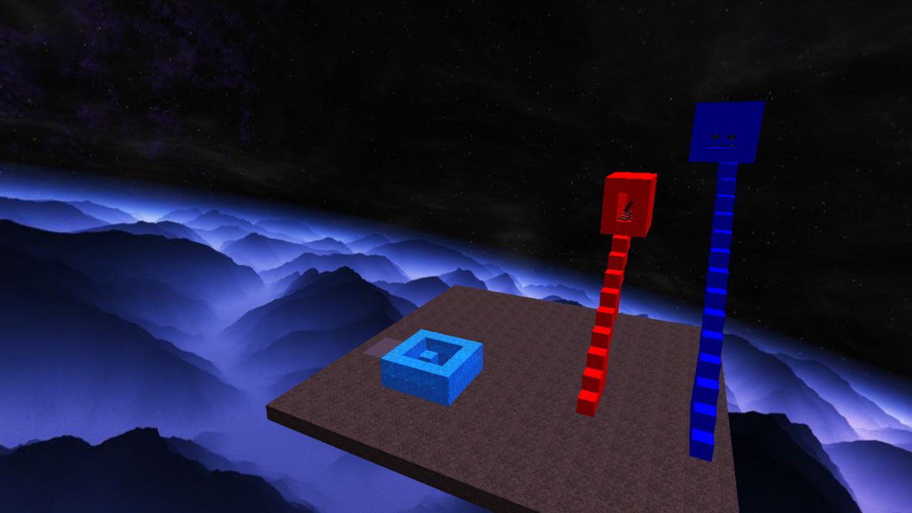 Blue vs red - HiberWorld: Play, Create, Share.